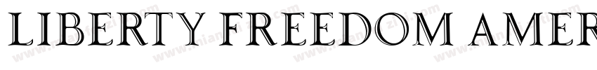 LIBERTY FREEDOM AMER字体转换